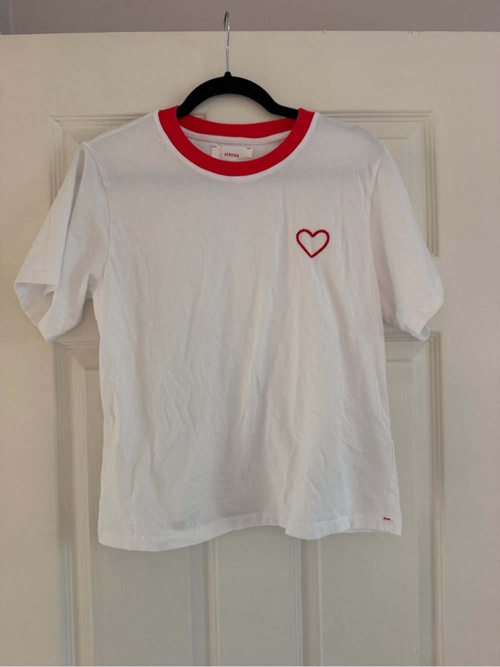 XiRENA White Tee with Red Heart